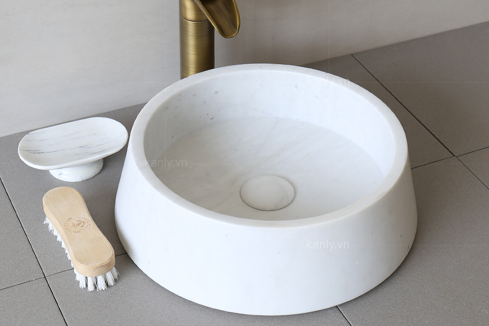 Đầu xả Lavabo bằng đá tự nhiên