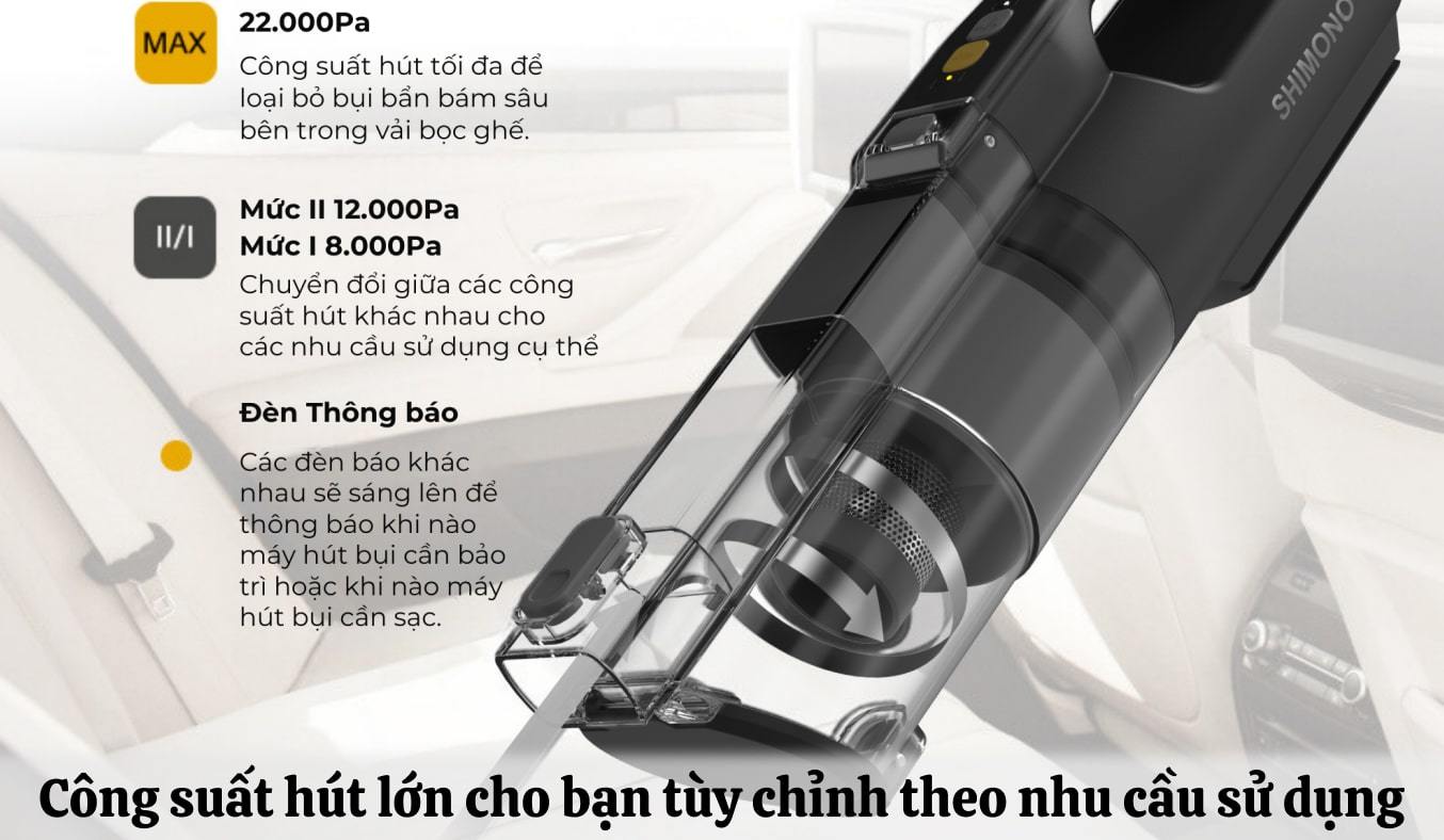 Máy hút bụi không dây Shimono SVC-EC30