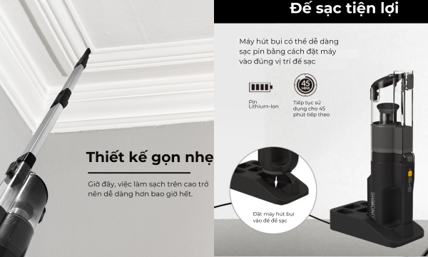 Máy hút bụi không dây Shimono SVC-EC30