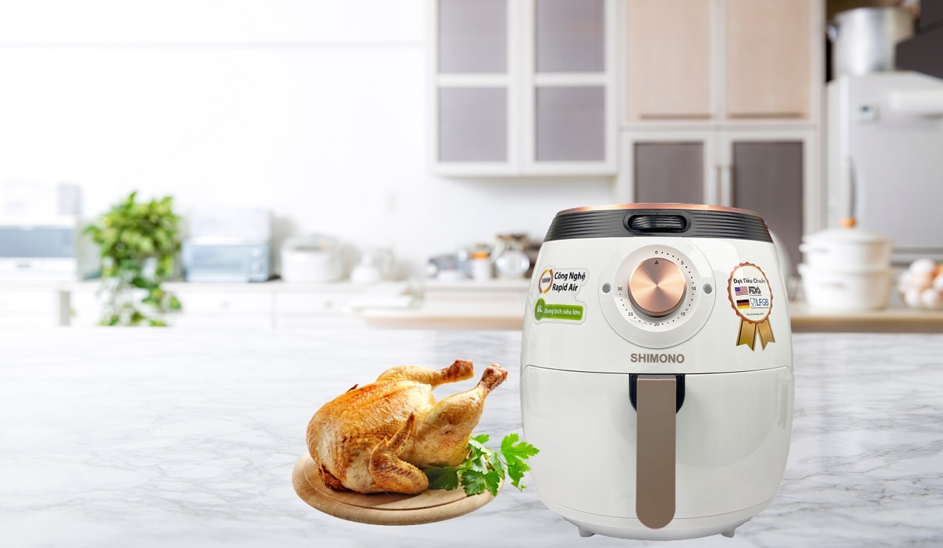 Nồi chiên không dầu Shimono 6 lít SM-AF608C - Công nghệ Rapid Air