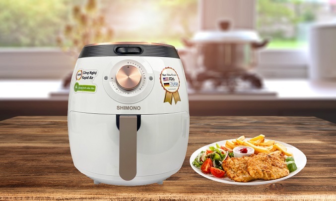 Nồi chiên không dầu Shimono 6 lít SM-AF608C - Điều chỉnh nhiệt độ