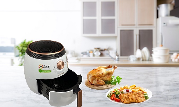 Nồi chiên không dầu Shimono 6 lít SM-AF608C - Dung tích 6 lít