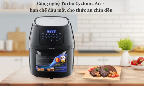 Nồi chiên không dầu Shimono 8 lít SM-AF806T