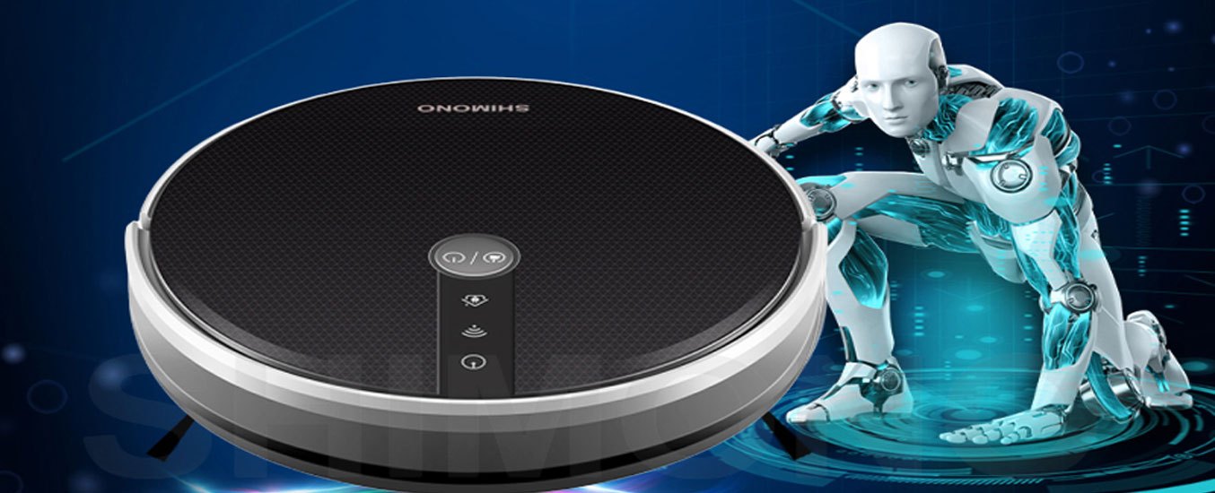Robot hút bụi Shimono RS38B thiết kế hiện đại
