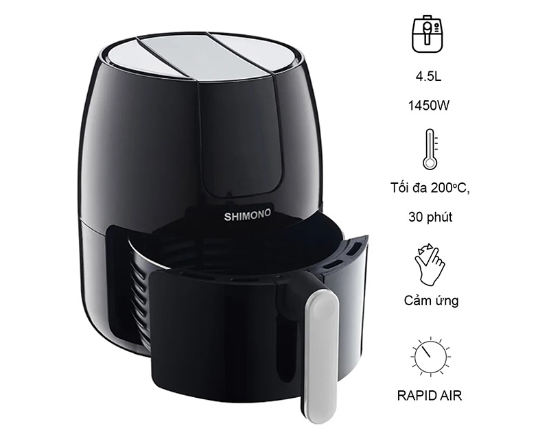 Thiết kế nhỏ gọn cùng với màu đen bóng tinh tế