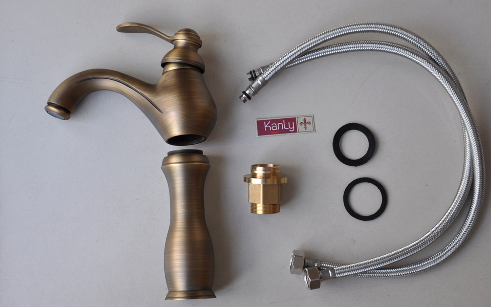 vòi nước rửa tay, bằng đồng thau, cổ điển