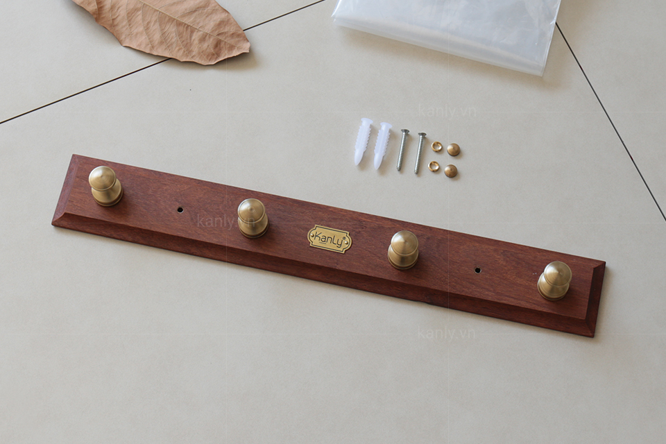Mở hộp móc áo gỗ treo tường KanLy