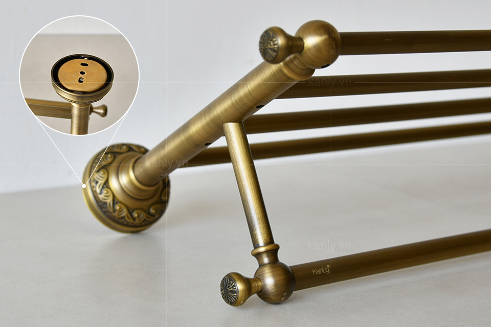 Chất liệu bằng đồng thau tự nhiên, thân thiện môi trường