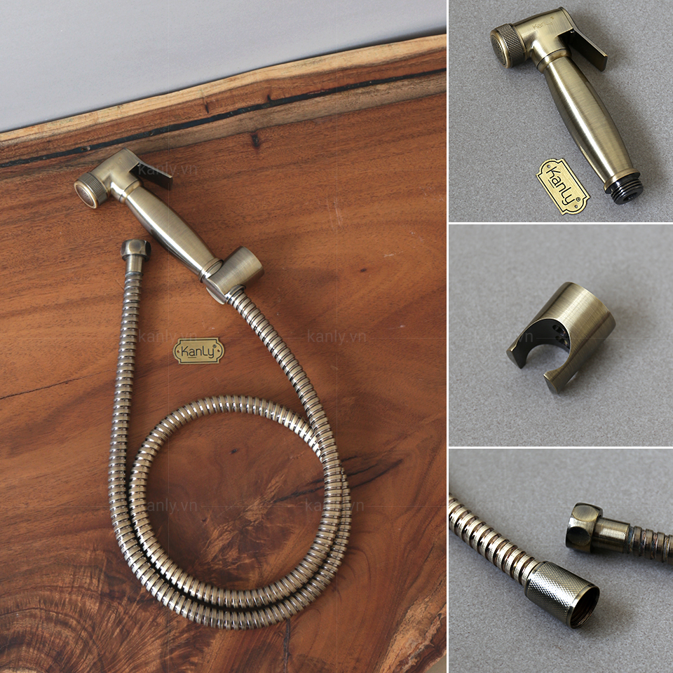 Kiểu dáng cổ điển cũa vòi xịt toilet bằng đồng GCK22A