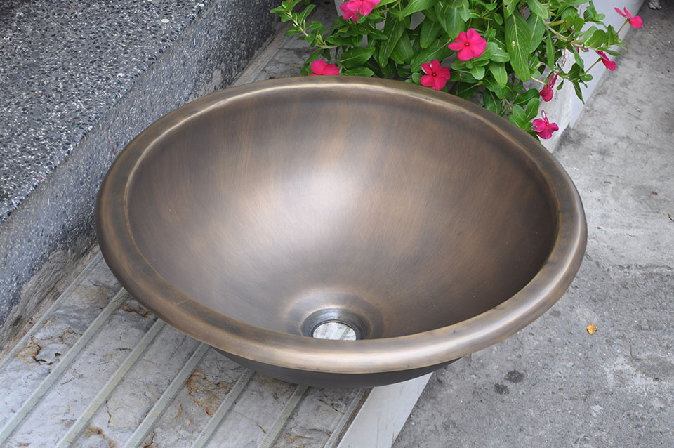 Lavabo bằng đồng, chậu rửa bằng đồng, lavabo đồng