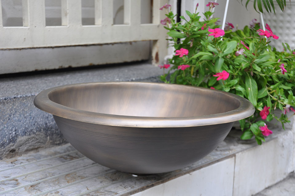 Lavabo bằng đồng, chậu rửa bằng đồng, lavabo đồng