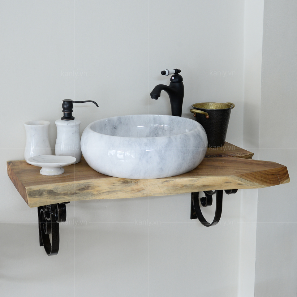 Đá trắng vân mây tự nhiên KanLy