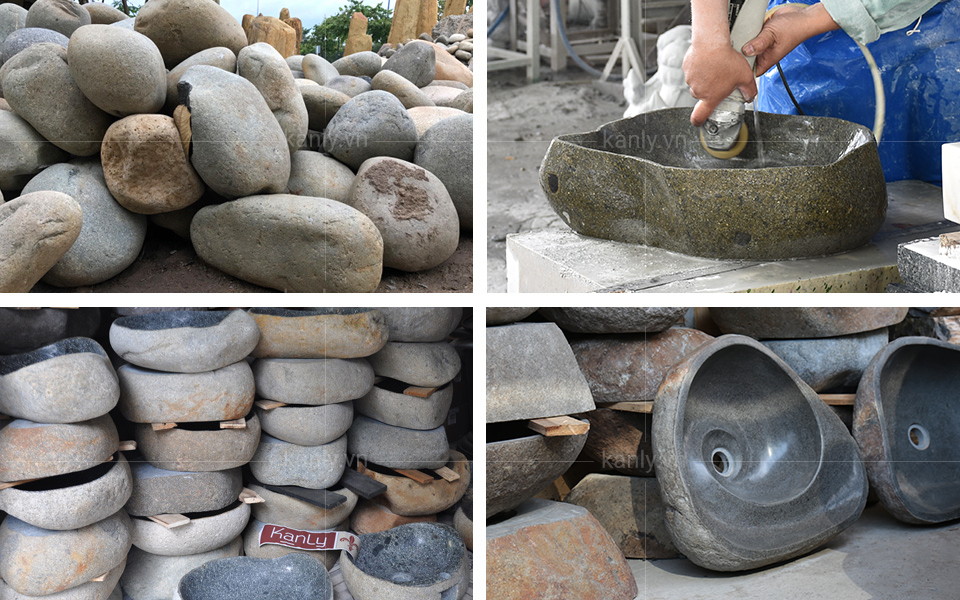 Quy cách hoàn thiện chiếc chậu lavabo đá tự nhiên MAR15Si