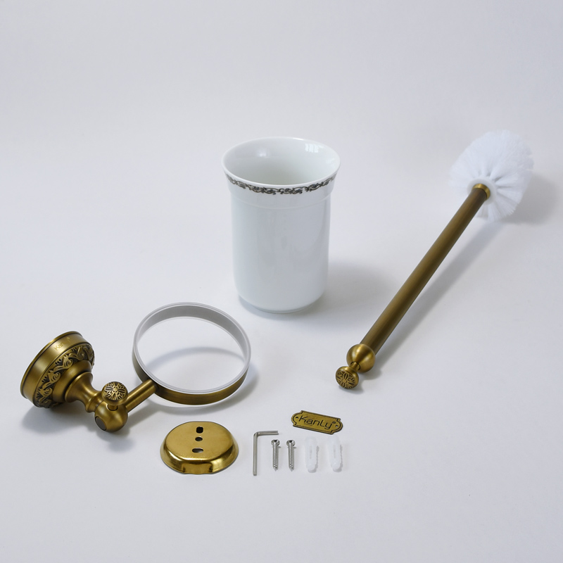 Hộp phụ kiện ốc vít, tắc kê theo kèm chổi cọ bồn cầu