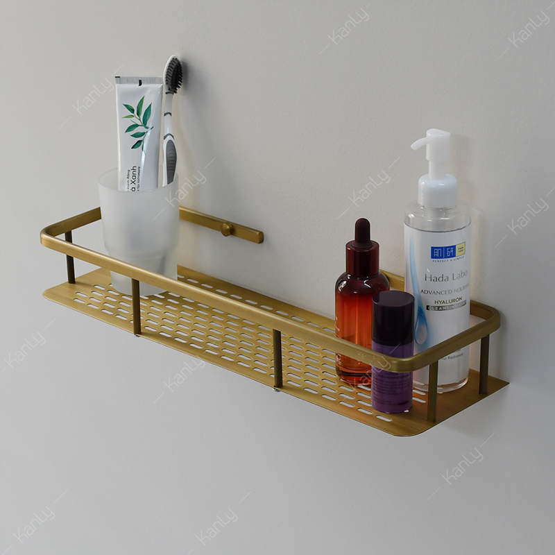 Kệ treo nhà tắm GCK30 bằng đồng thau, phong cách giả cổ độc đáo