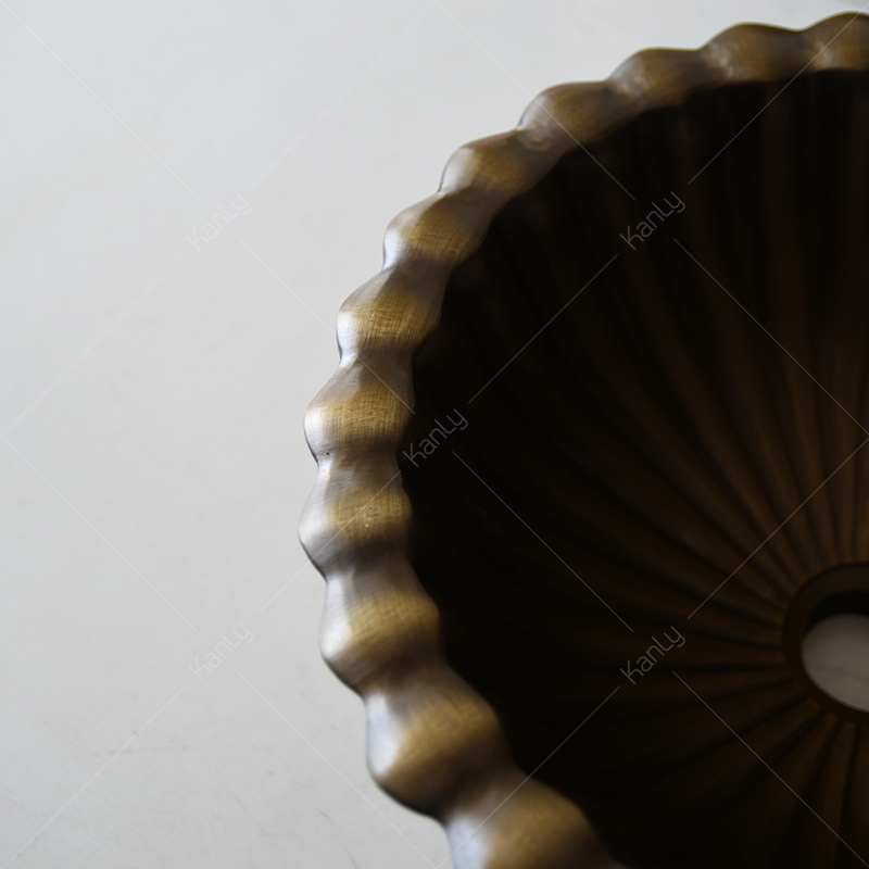 Chậu rửa mặt thủ công bằng đồng GCL09 mang vẻ đẹp tự nhiên