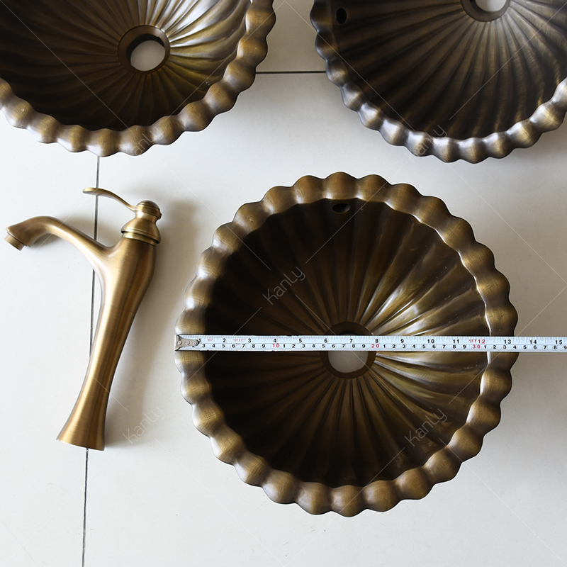 Kích thước chậu rửa mặt âm bàn đồng thau GCL09