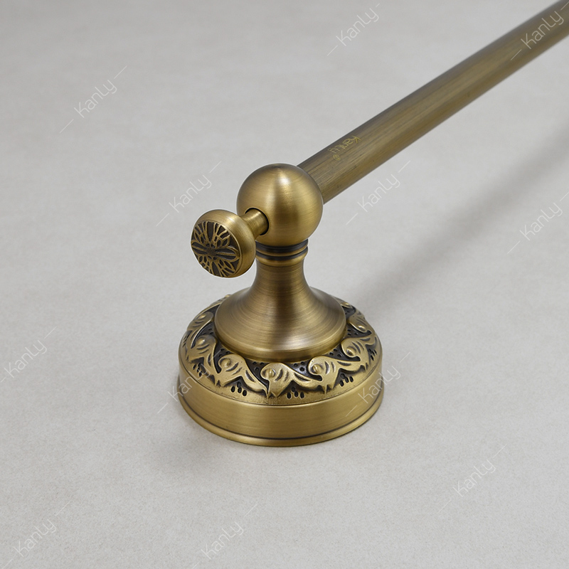 Thanh vắt khăn phòng tắm cổ điển bằng đồng thau mộc mạc