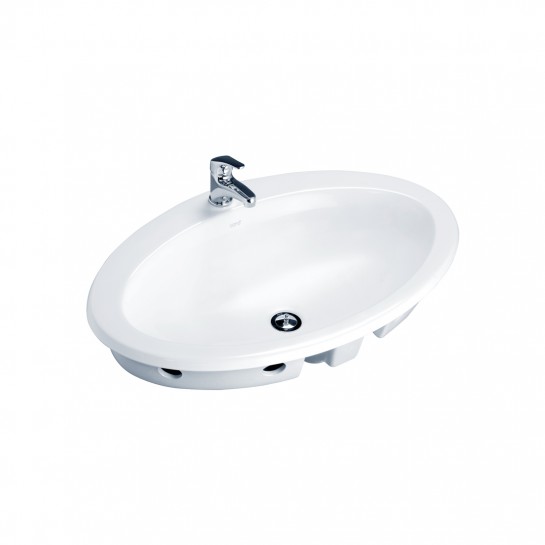 Chậu Rửa Lavabo COTTO C019 Ellipse Dương Vành Chậu Rửa Lavabo