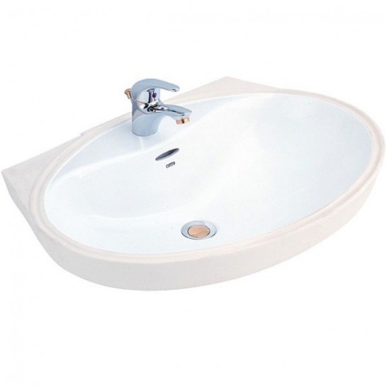 Chậu Rửa Lavabo COTTO C016 Âm Bàn Dương Vành