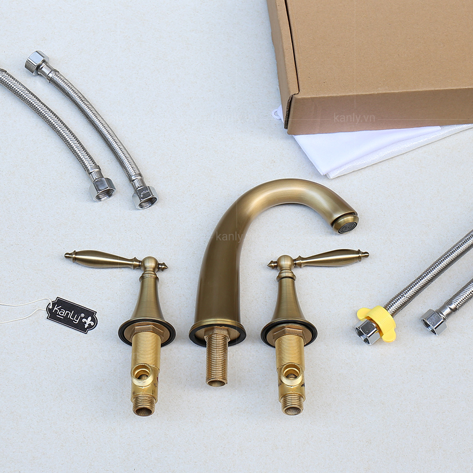 Chi tiết bộ vòi nước nóng lạnh Lavabo