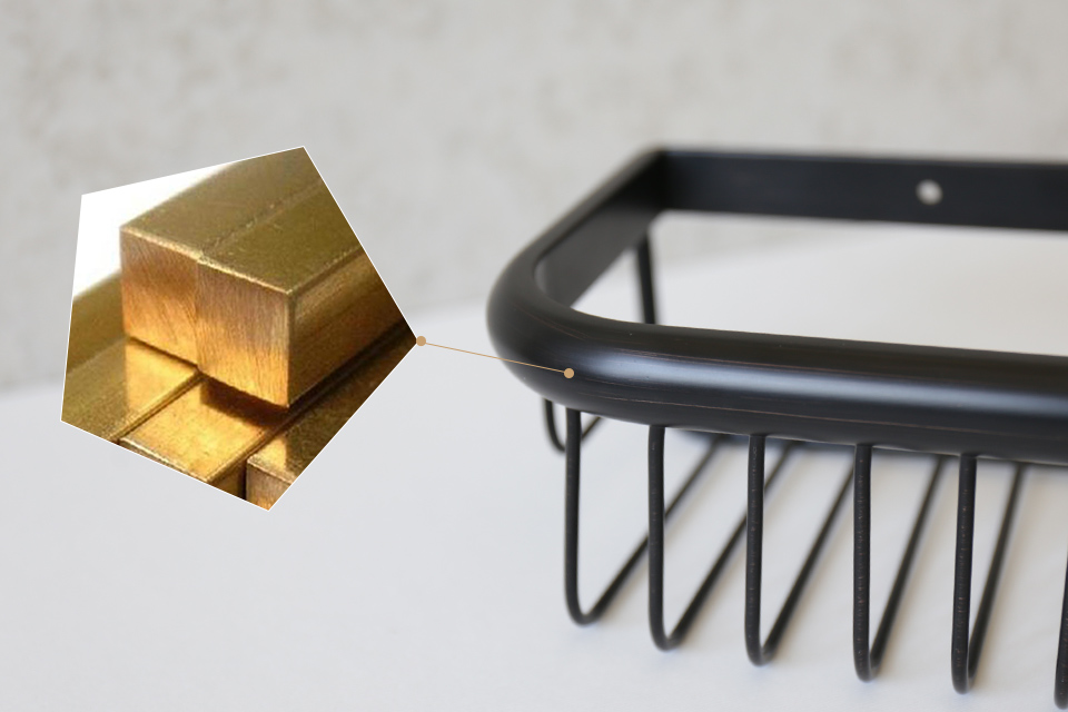 Kệ để đồ phòng vệ sinh chất liệu mộc mạc, mỹ thuật