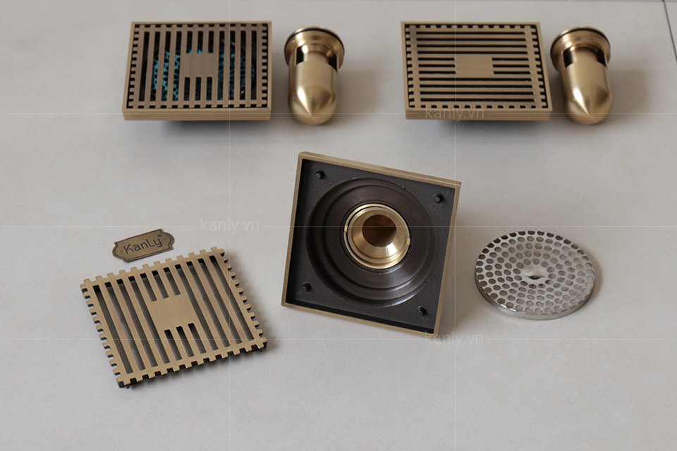 Đa dạng các loại phễu thu nước cống sàn