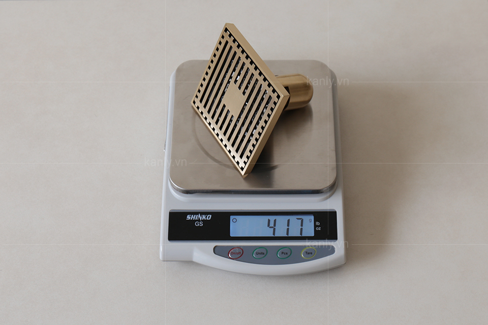 Trọng lượng phễu thoát nước nhà tắm