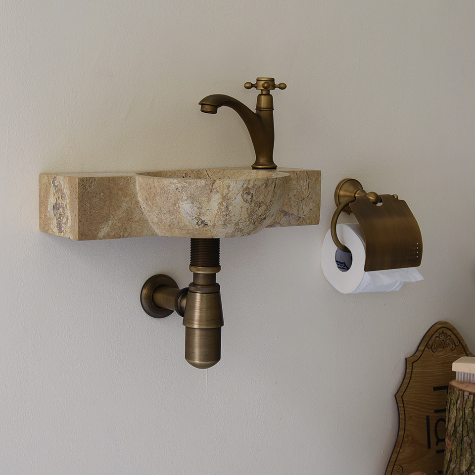 Lavabo đá nhỏ, mini, tí hon, chật hẹp, rất nhỏ, rửa tay.