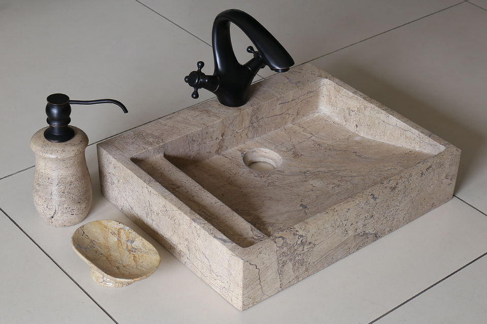 Chậu rửa mặt bằng đá MAR24V