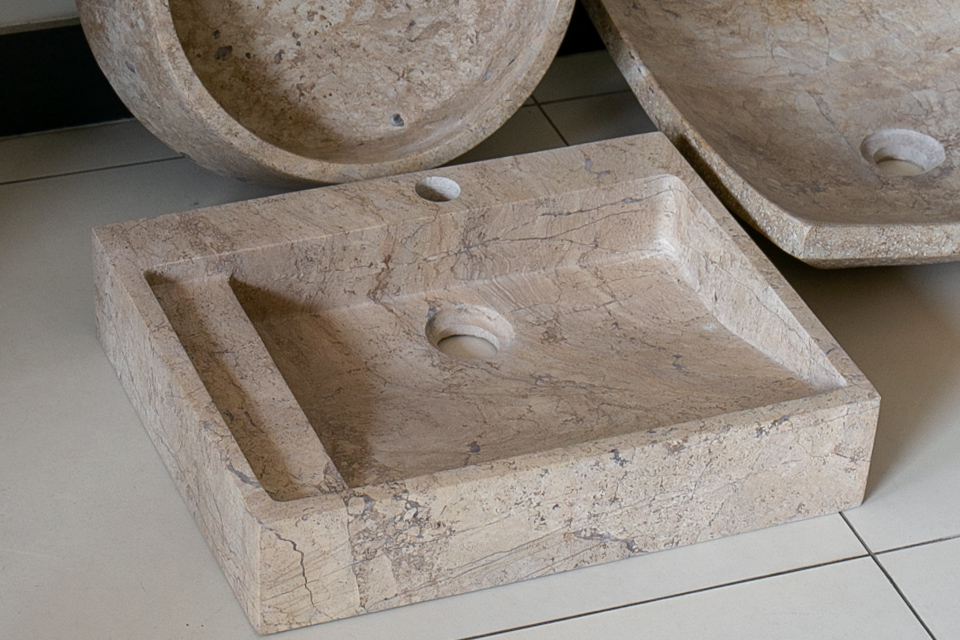 Chậu rửa mặt bằng đá tự nhiên MAR24V