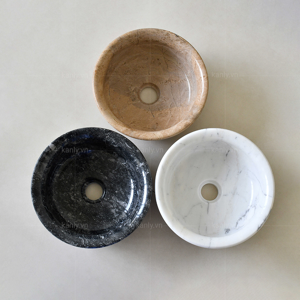 Bộ sưu tập chậu rửa mặt đá tự nhiên
