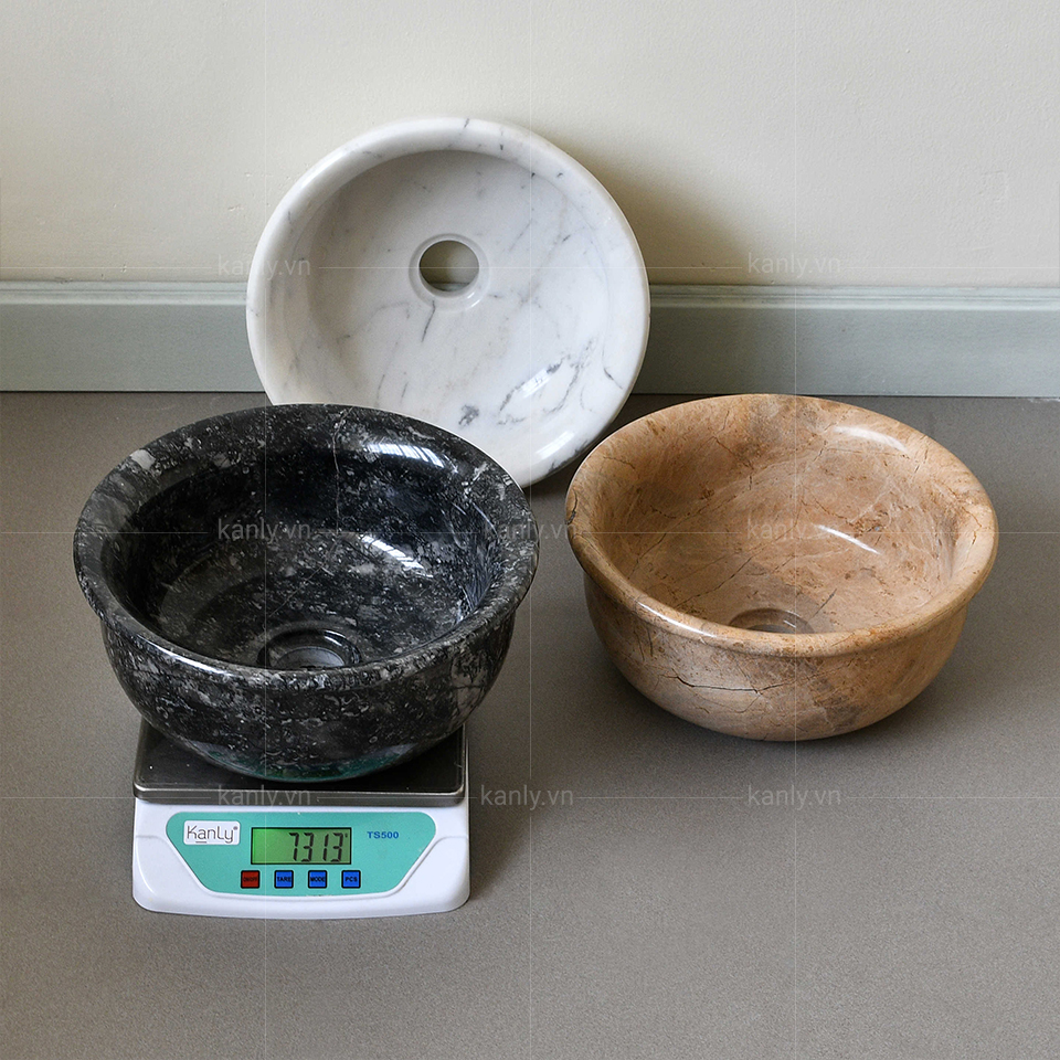 Trọng lượng chậu rửa mặt đá tự nhiên MAR62V