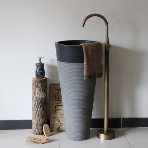Lavabo trụ đá đứng tinh tế