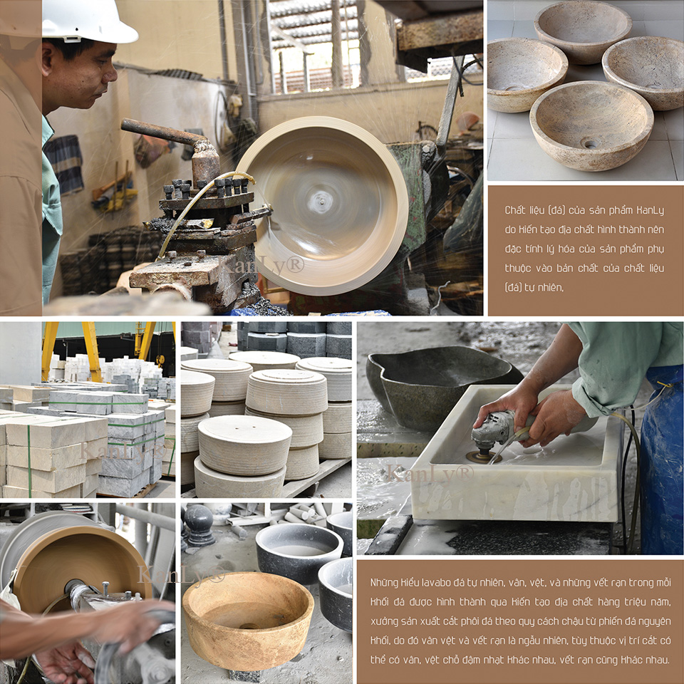 Lavabo đá nguyên khối, lavabo đá, lavabo bằng đá