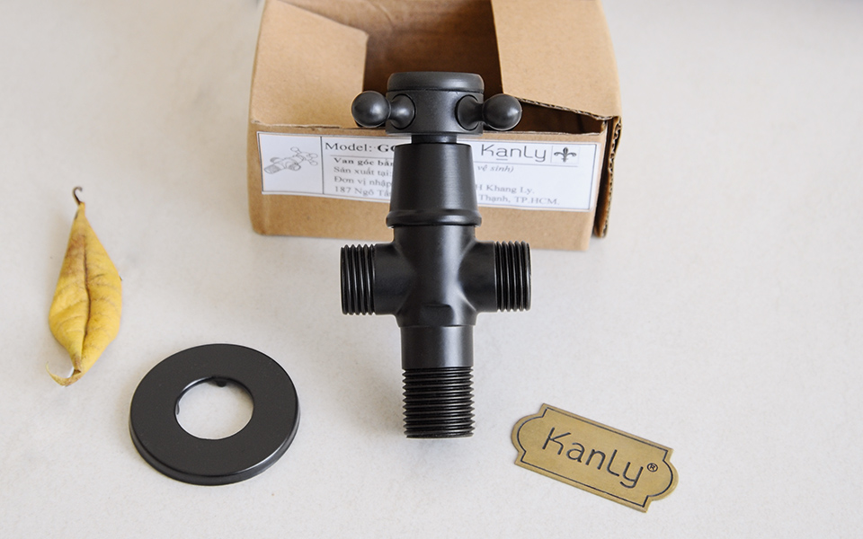 Van góc chặn khóa, khống chế chữ T, tê, tee, van cầu, van bi, van góc, van điều tiết