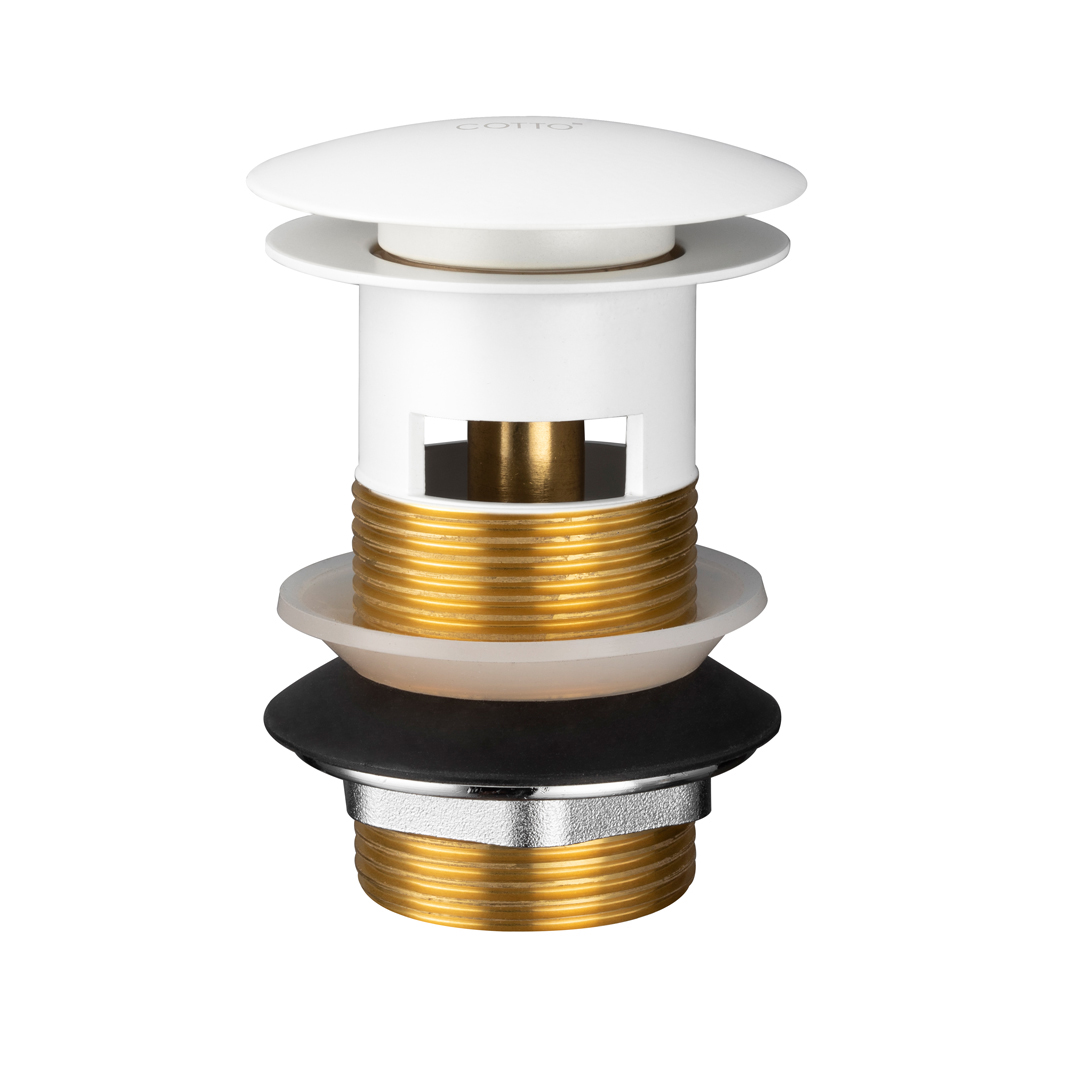 CT665#WH(HM) Plug Waste (White) - COTTO