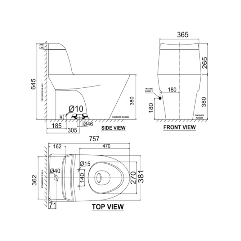 Bồn Cầu American Standard VF-2010SW Nắp Rửa Cơ Chính Hãng