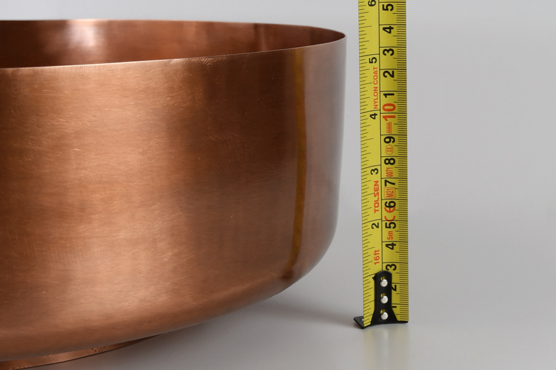 Kích thước chiều cao chậu đồng chế tác thủ công RSC402V
