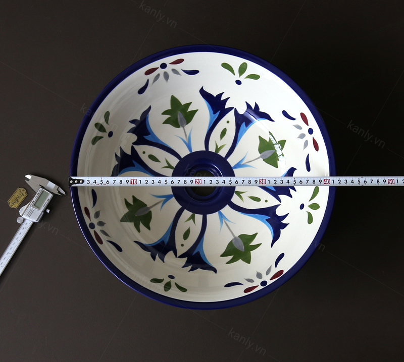 Kích thước chậu rửa mặt gốm sứ SU401