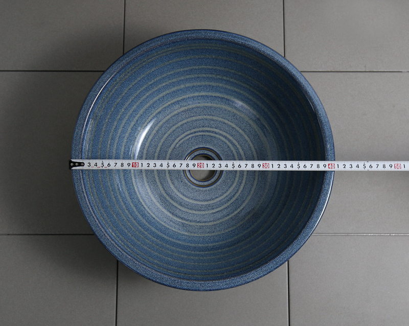 Chậu rửa mặt sứ mỹ thuật SU018 có đường kính phủ bì khoảng 400mm