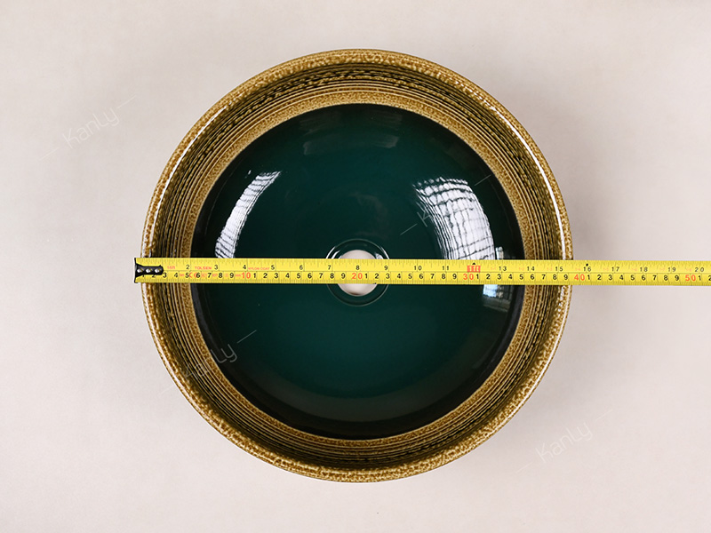 Chậu lavabo mỹ thuật SU122 có đường kính phủ bì khoảng 400mm