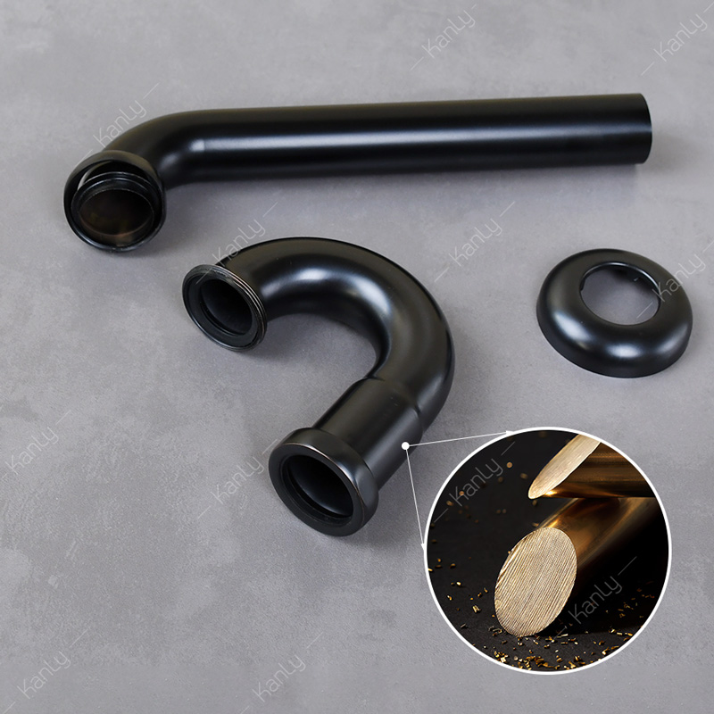 Ống thoát lavabo co P bằng đồng thau độc đáo