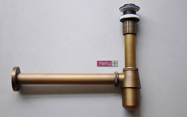 Ống thoát lavabo GCP05 bằng đồng, ngăn mùi hôi