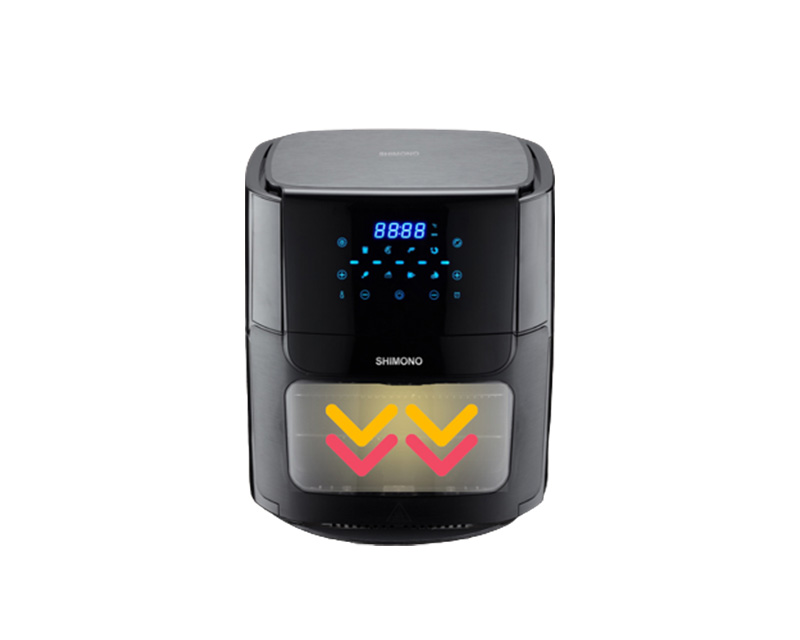 Thiết kế phần chống trượt dưới đế giúp nồi chiên vững chắc hơn