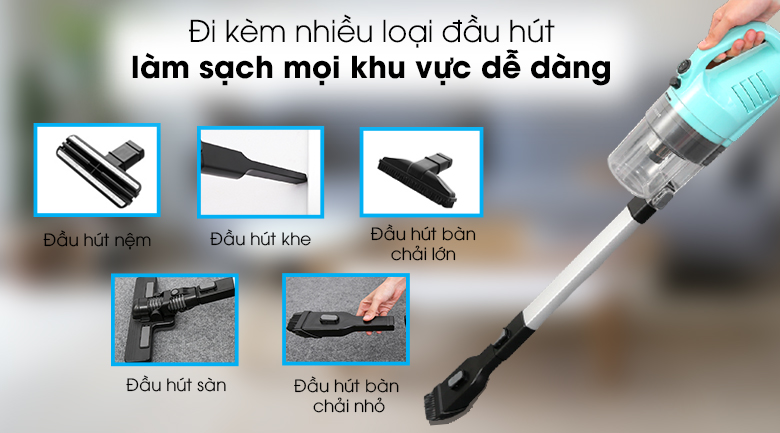 Đầu hút - Thiết kế - Bộ máy Hút Bụi cầm tay Shimono SVC1022 và SVC1019C.. Đầu hút - Thiết kế - Bộ máy Hút Bụi cầm tay Shimono SVC1022 và SVC1019C..