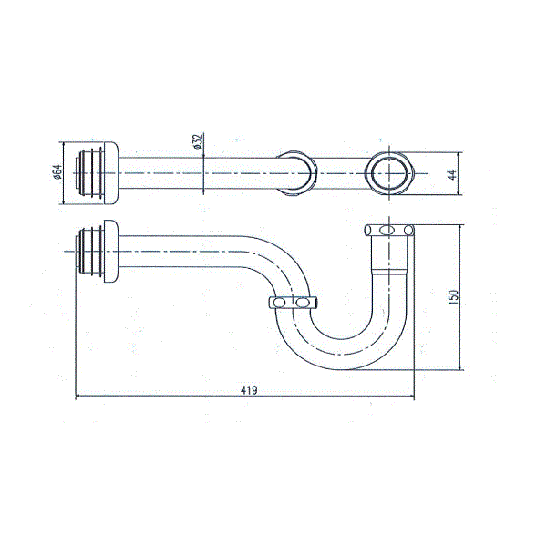 Ống Thải Chữ P Inax A-678P
