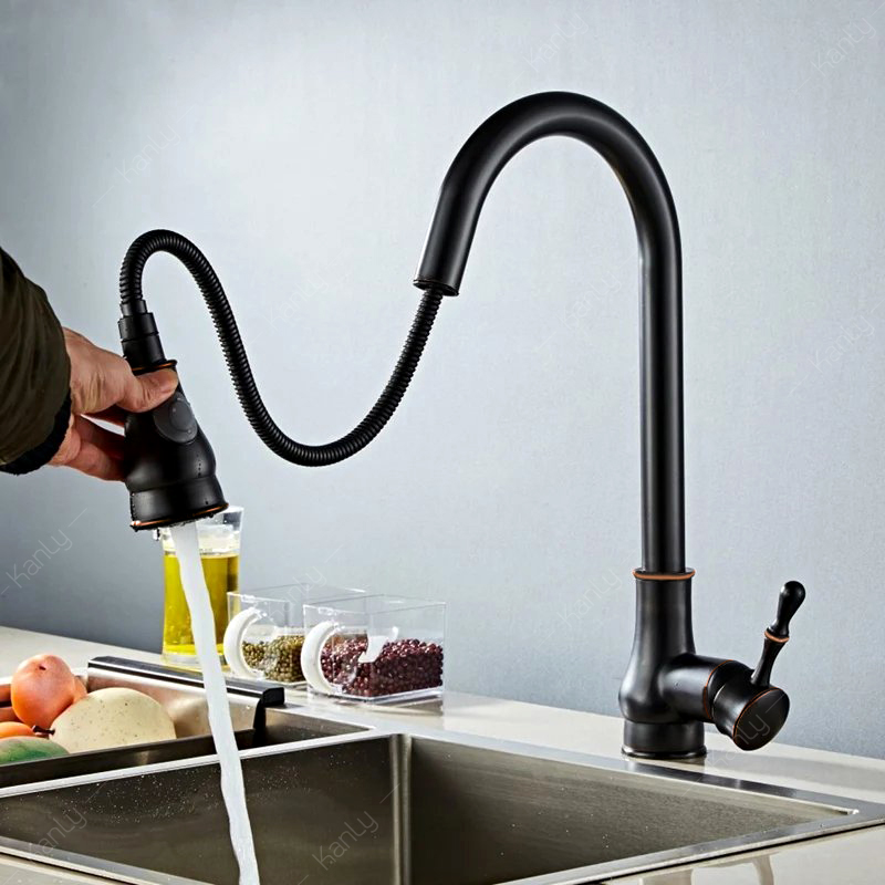 Vòi rửa chén có đầu vòi kéo dài