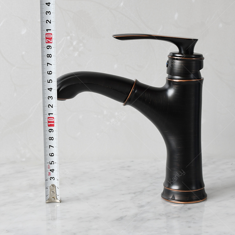 Vòi rửa mặt lavabo dây kéo GCV42B có chiều cao khoảng 200mm