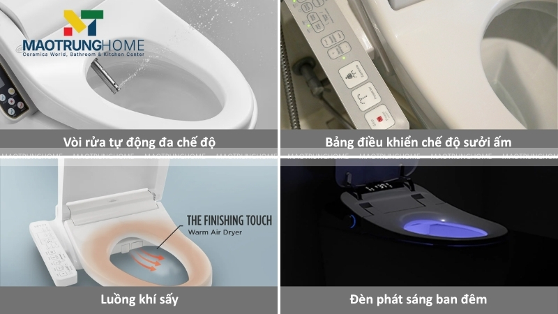 Khám phá những tính năng thông minh thay đổi trải nghiệm vệ sinh.